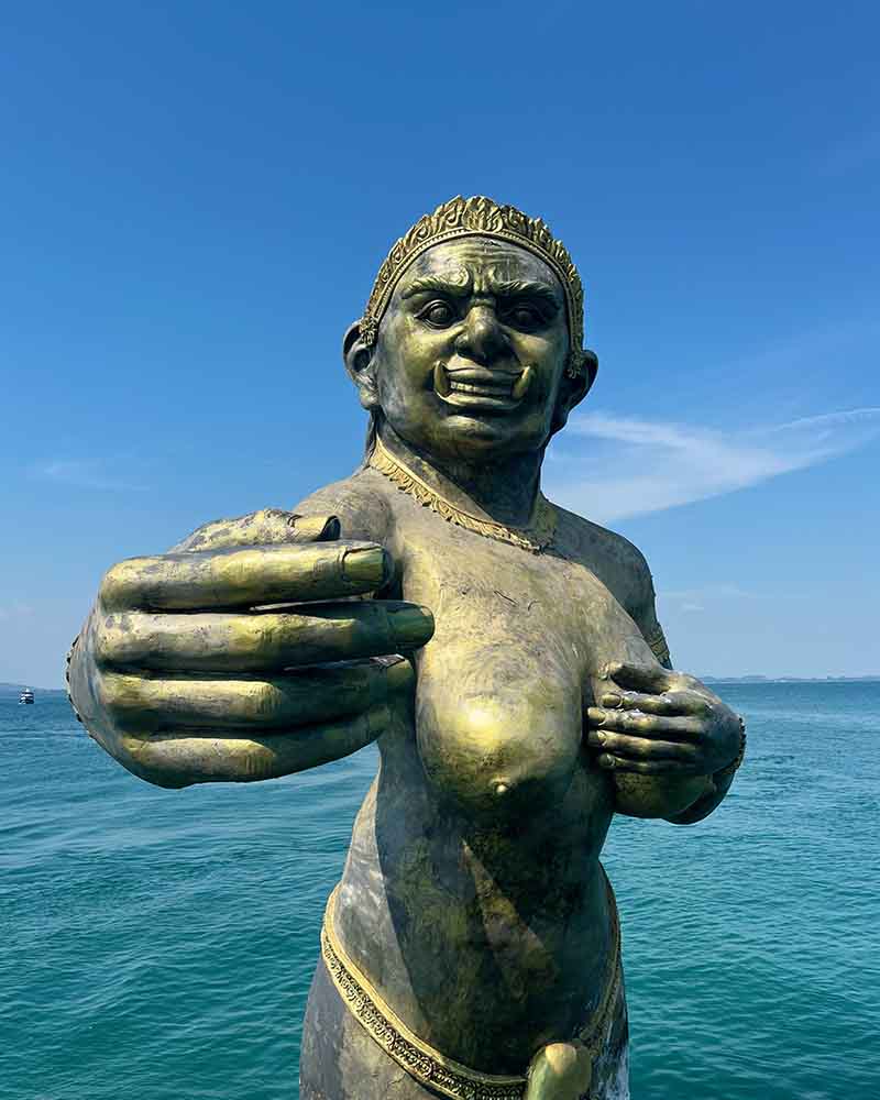 Famous statue on Koh Samet